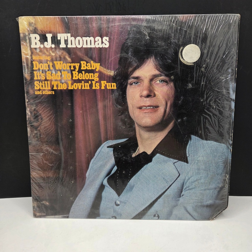 B.J. Thomas Vinyl LP Self Titled 1977 MCA-2286 Black Don't Worry Baby Vintage 70